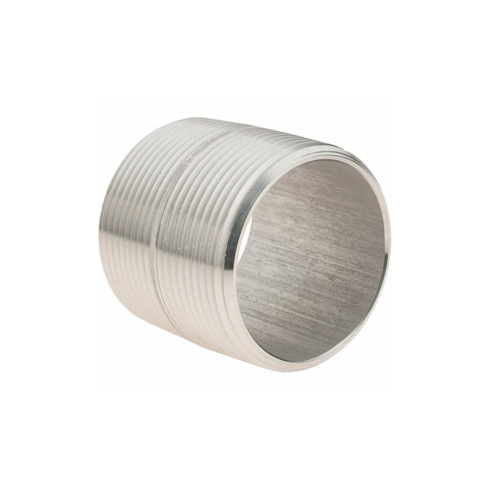 Value Collection Stainless Steel Pipe Nipple: 1-1/2" Pipe, Grade 316 & 316L - 6BN11/2*13/4