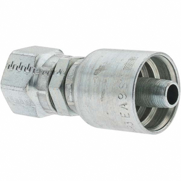 Parker Hydraulic Hose Female JIC Swivel 90 ° Elbow: 0.25" ID, 4 mm, 1/2-20 - KP46870