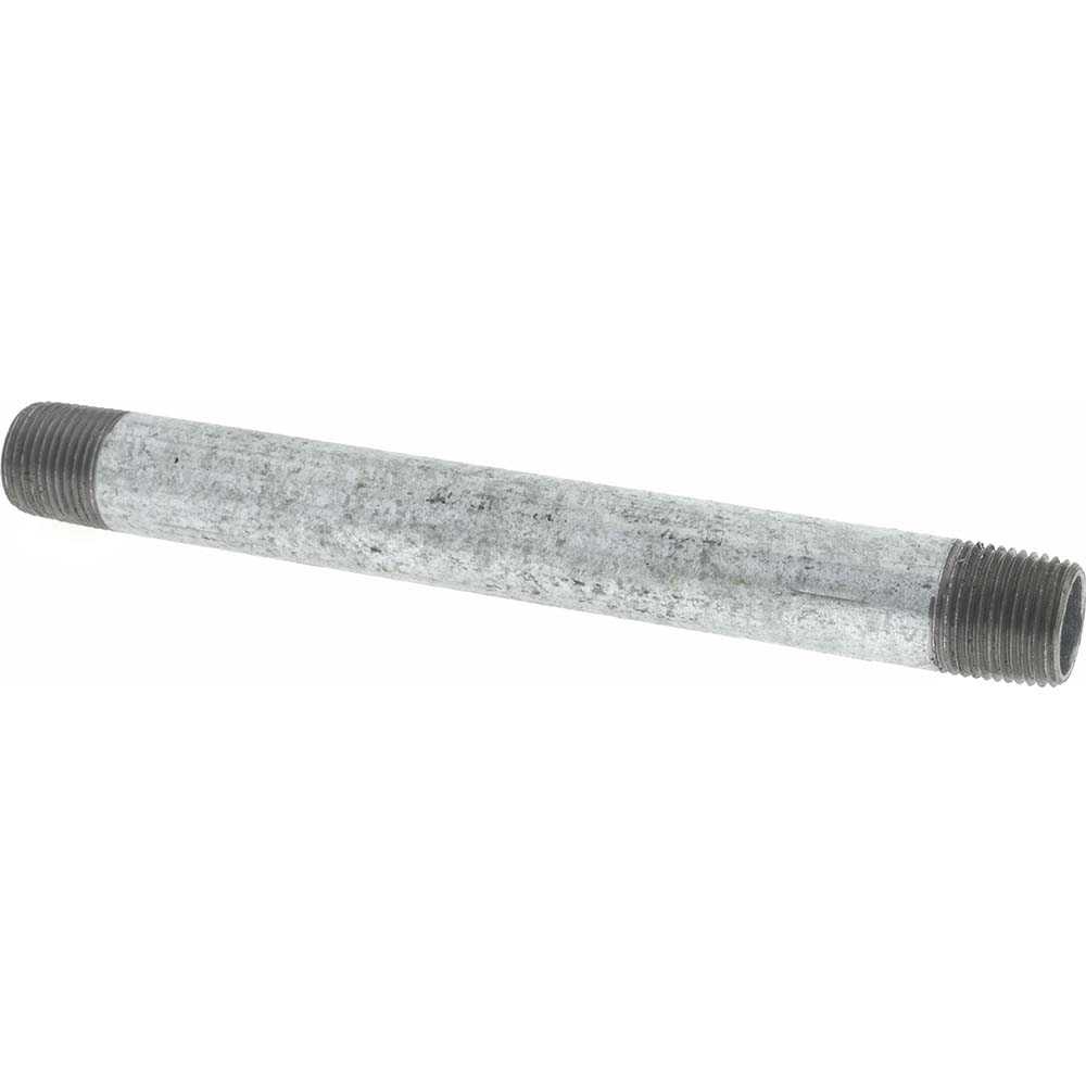 Anvil Galvanized Pipe Nipple: 3/8", 5" Long, Schedule 40, Steel - 0331011205