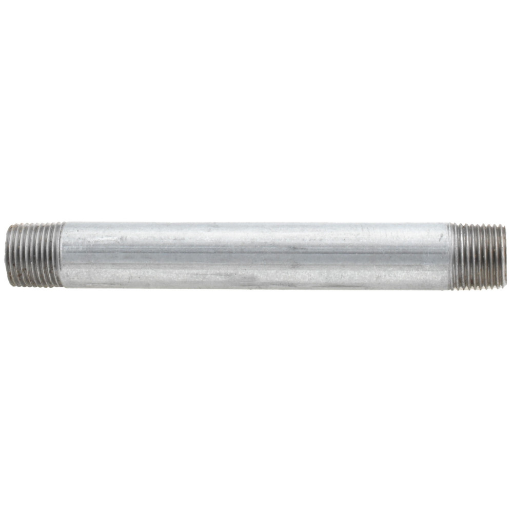 Anvil Galvanized Pipe Nipple: 3/8", 5" Long, Schedule 40, Steel - 0331011205