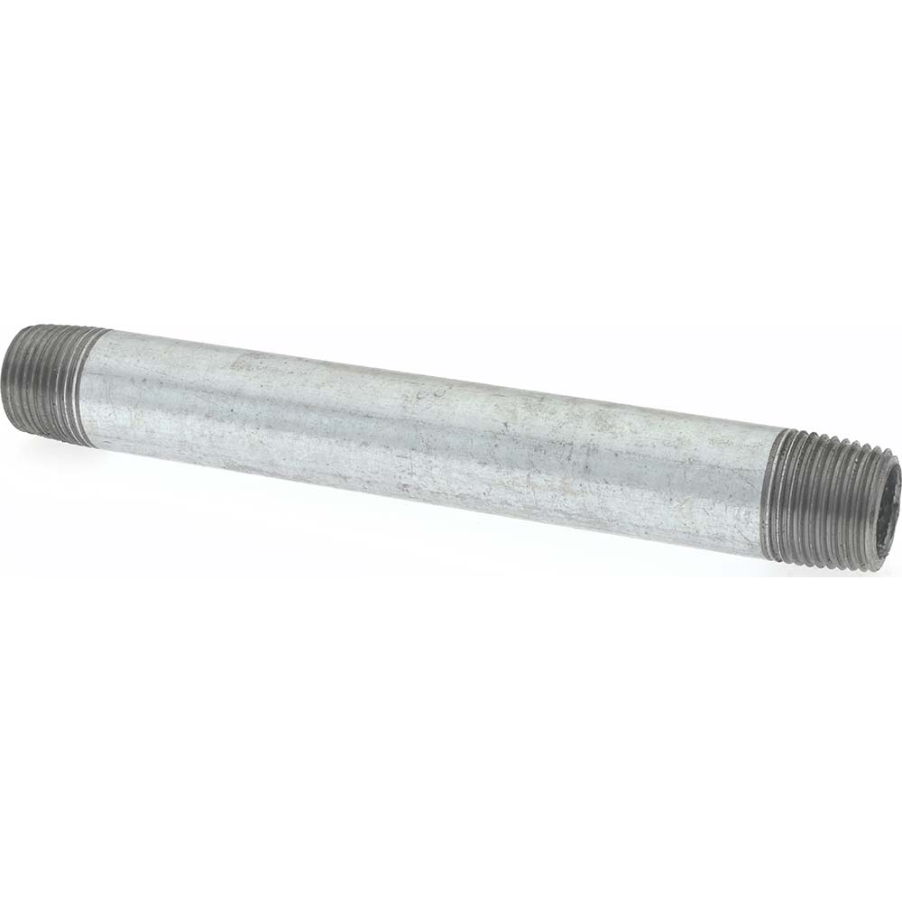 Anvil Galvanized Pipe Nipple: 3/8", 5" Long, Schedule 40, Steel - 0331011205