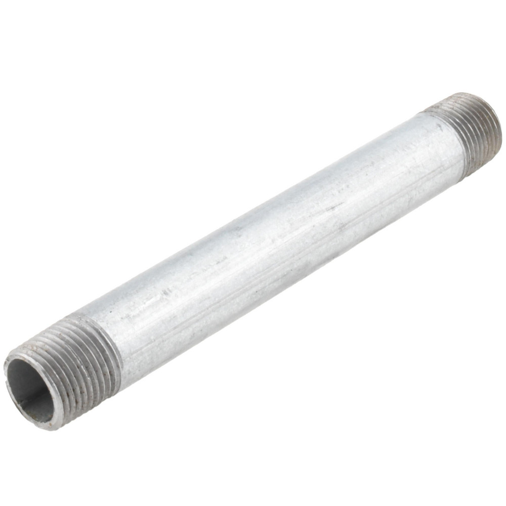 Anvil Galvanized Pipe Nipple: 3/8", 5" Long, Schedule 40, Steel - 0331011205