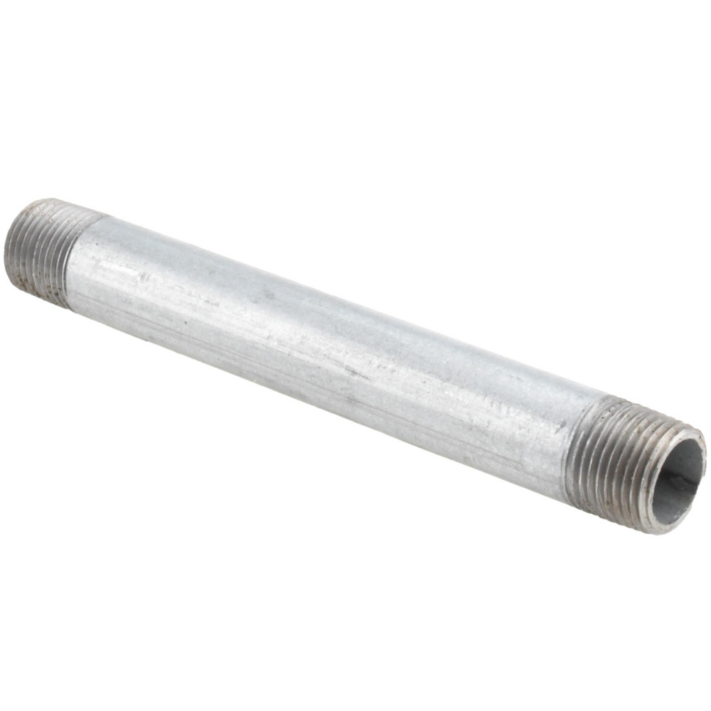 Anvil Galvanized Pipe Nipple: 3/8", 5" Long, Schedule 40, Steel - 0331011205