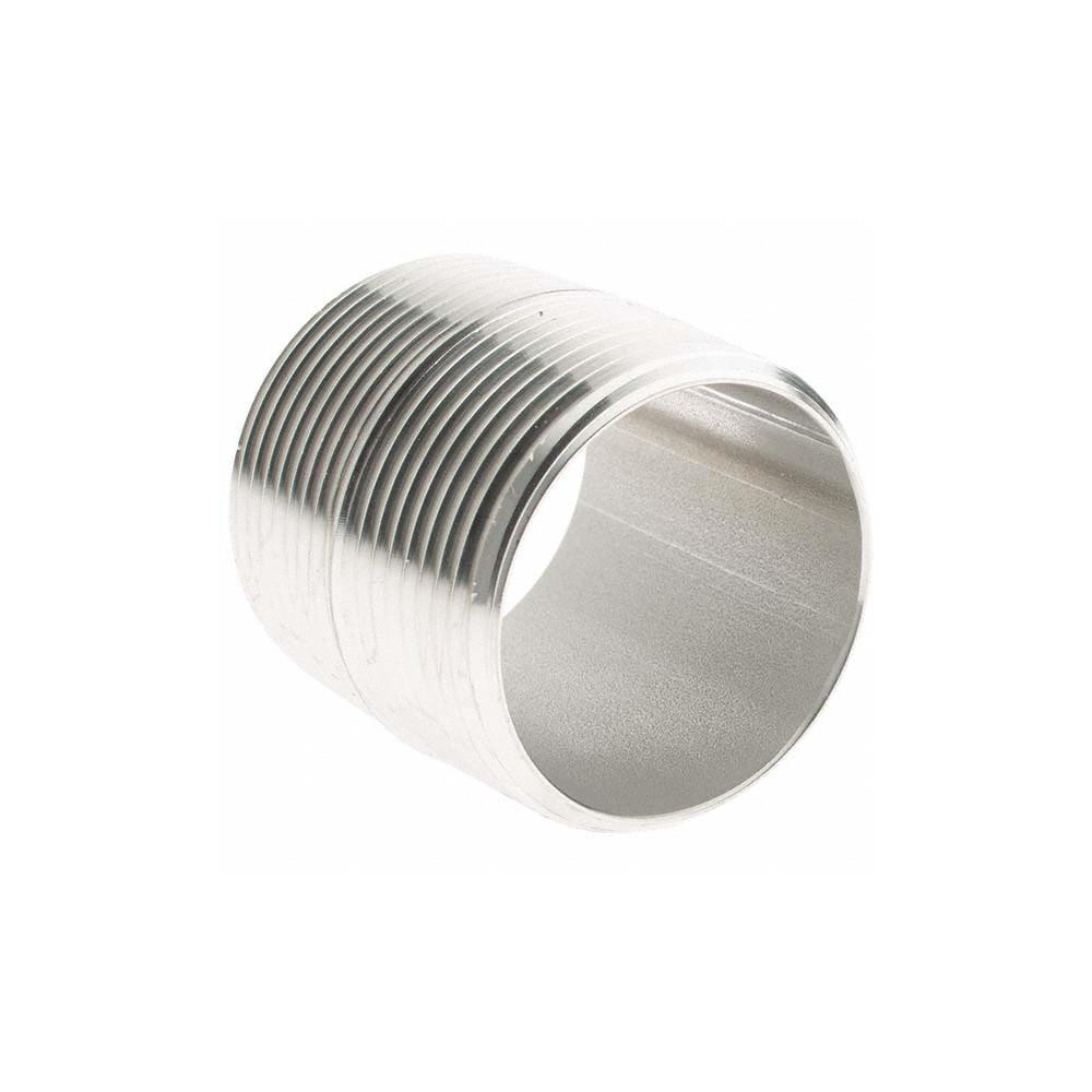 Value Collection Stainless Steel Pipe Nipple: 1-1/4" Pipe, Grade 304 & 304L - 4BN11/4*15/8