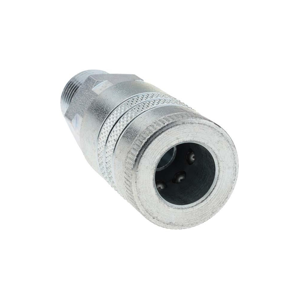 Parker Pneumatic Hose Coupling: 1/2-14, 1/2" Body Dia, Tru-Flate Automotive Interchange - 16-787
