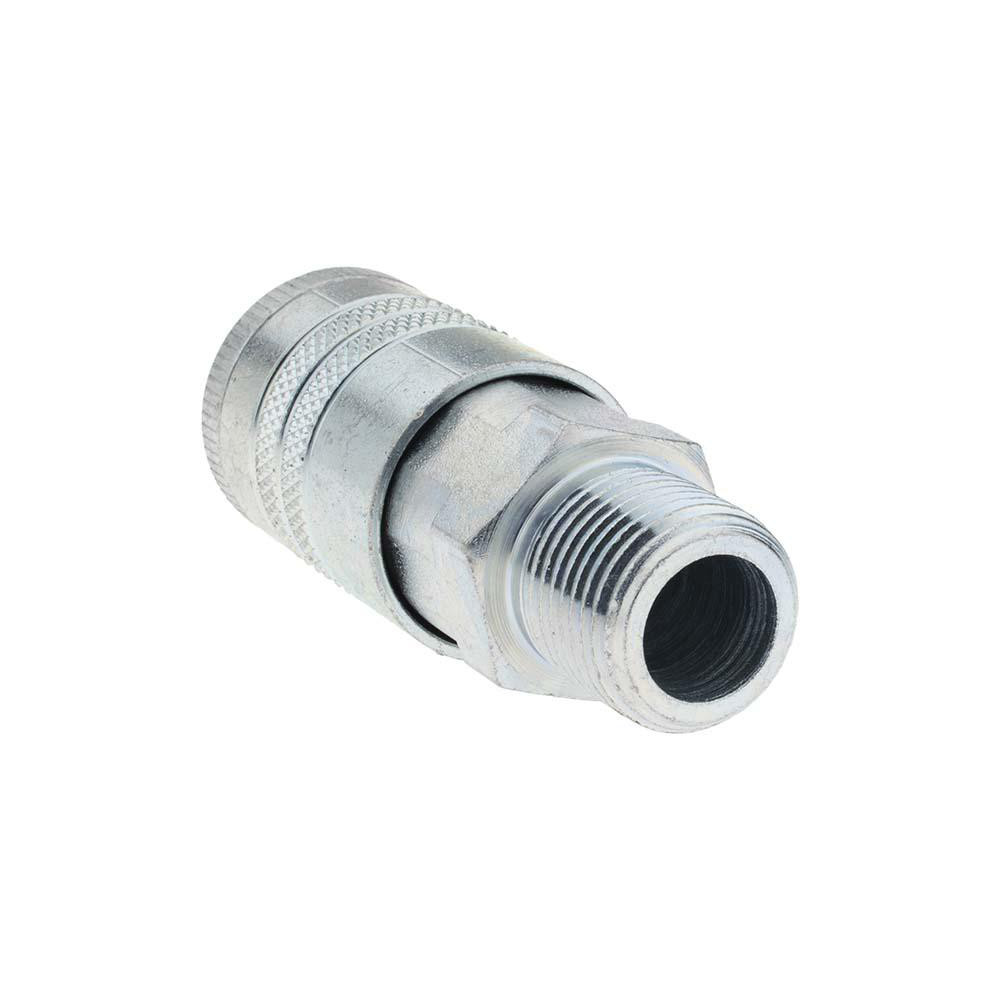 Parker Pneumatic Hose Coupling: 1/2-14, 1/2" Body Dia, Tru-Flate Automotive Interchange - 16-787