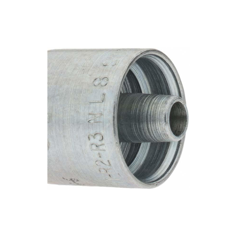Parker Hydraulic Hose Male Rigid Fitting: 0.375" ID, 6 mm, 3/8" - KP81288