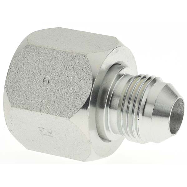 Parker Steel Flared Tube Reducer: 3/4" OD, 37 deg Flared Angle - PT-00071