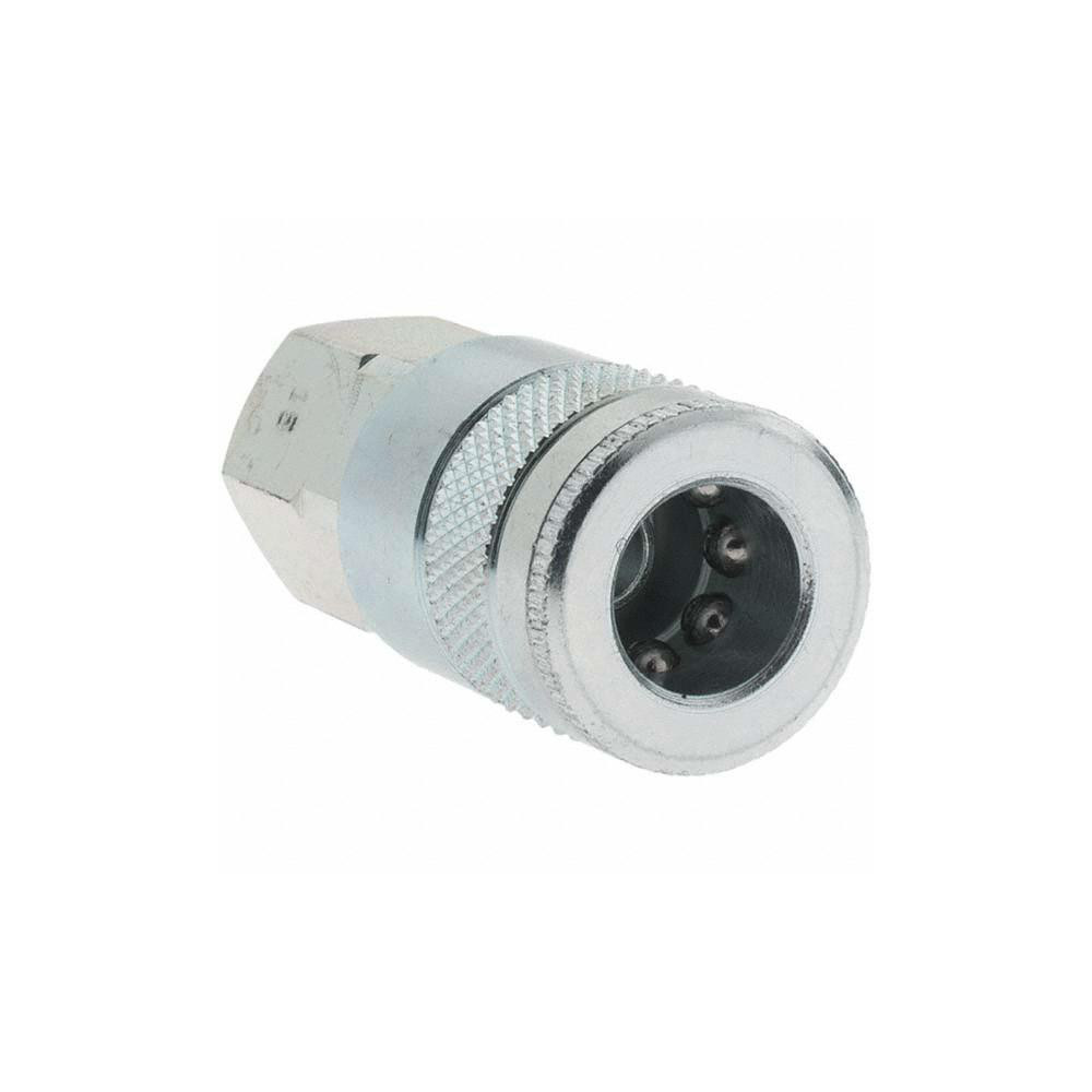 Parker Pneumatic Hose Coupling: 3/8-18, 3/8" Body Dia, Tru-Flate Automotive Interchange - 15-787