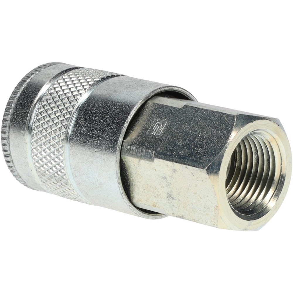Parker Pneumatic Hose Coupling: 3/8-18, 3/8" Body Dia, Tru-Flate Automotive Interchange - 15-787