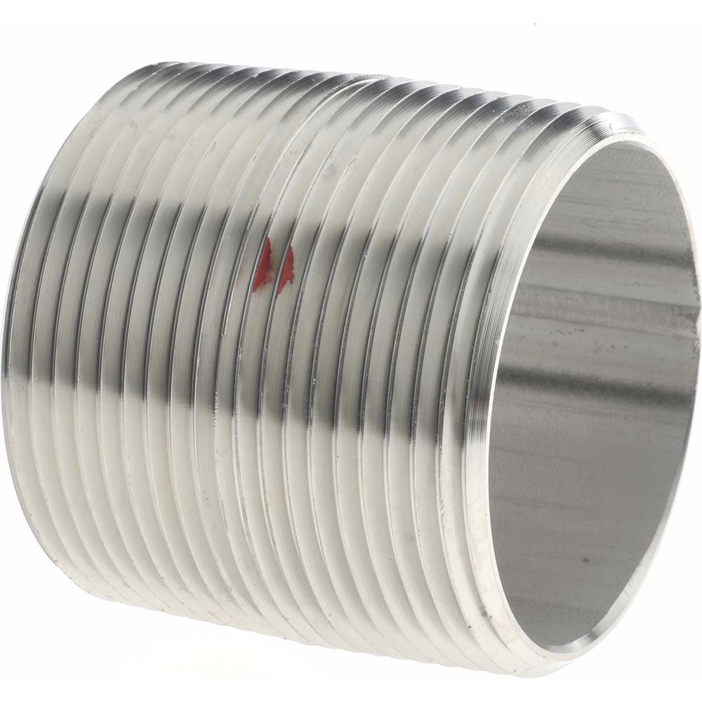 Value Collection Stainless Steel Pipe Nipple: 1-1/2" Pipe, Grade 304 & 304L - 4BN11/2*41/2