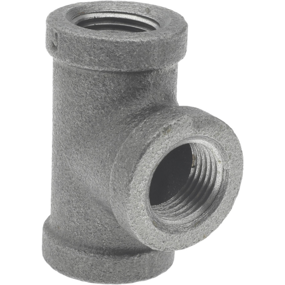 Value Collection Black Pipe Fittings: Tee, 3/8", Threaded, Malleable Iron - B-TEE03