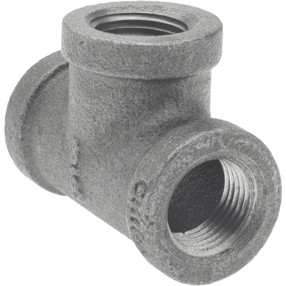 Value Collection Black Pipe Fittings: Tee, 3/8", Threaded, Malleable Iron - B-TEE03