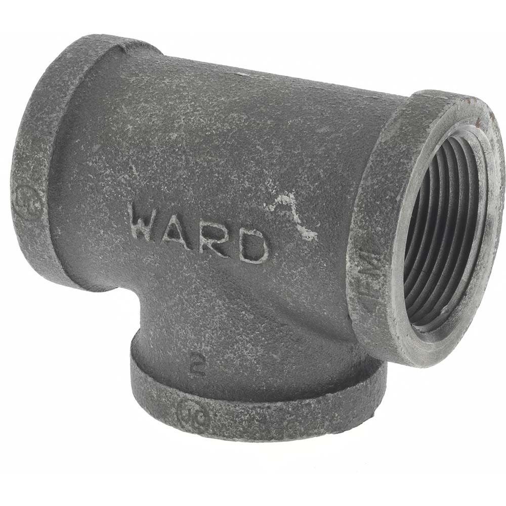 Value Collection Black Pipe Fittings: Tee, 3/8", Threaded, Malleable Iron - B-TEE03