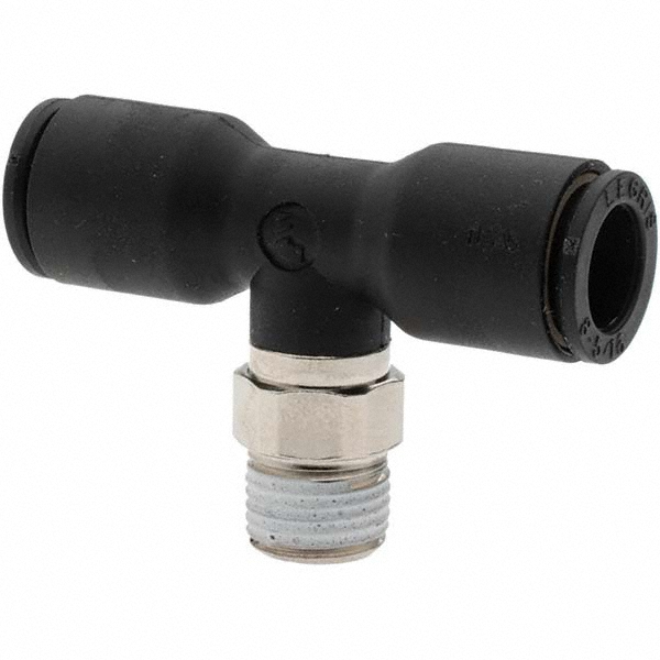 Legris Push-to-Connect Fitting: Male Branch Tee, NPT, 5/16" OD - 3108 08 14