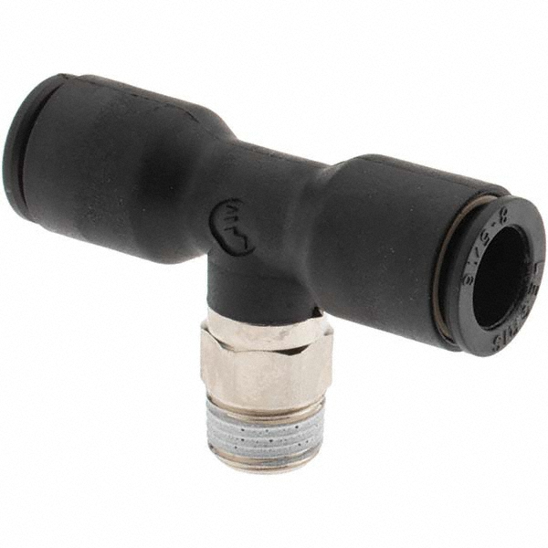 Legris Push-to-Connect Fitting: Male Branch Tee, NPT, 5/16" OD - 3108 08 14
