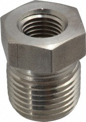 Merit Brass Pipe Bushing: 2 x 1-1/2", 316 Stainless Steel - K614-3224