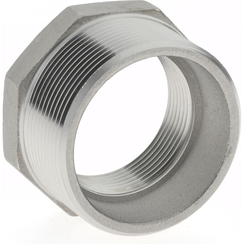Merit Brass Pipe Bushing: 2 x 1-1/2", 316 Stainless Steel - K614-3224