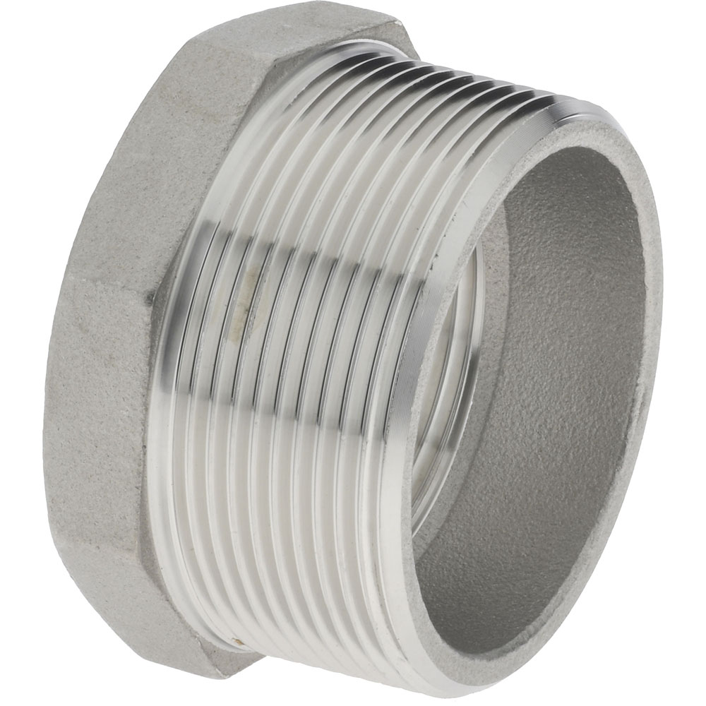 Merit Brass Pipe Bushing: 2 x 1-1/2", 316 Stainless Steel - K614-3224