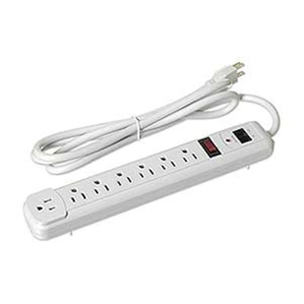 Livewire 7 Outlet Plastic Power Strip, 6 ft. - LI3479159