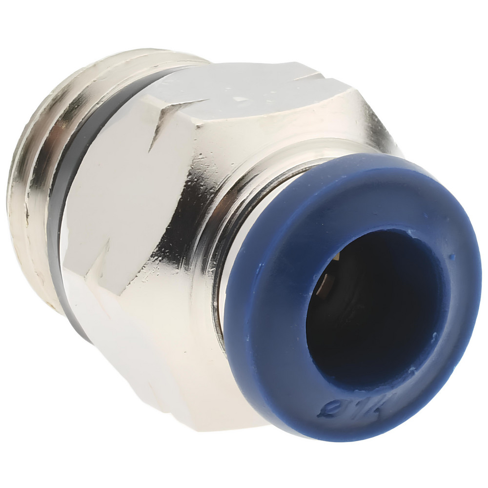 PRO-SOURCE Push-to-Connect Tube x Universal Thread Fitting: Straight & Male, 1/4 Thread, Universal, 1/4" OD - 2555514465PRO