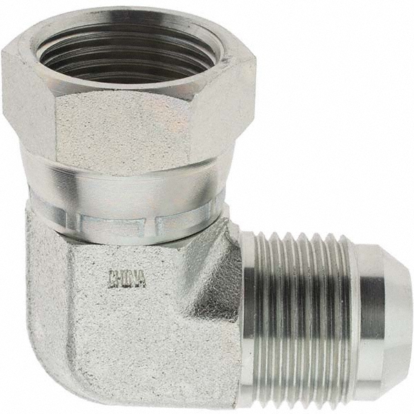 Parker Steel Flared Tube Connector: 1/2" OD, 37 deg Flared Angle - KP67151