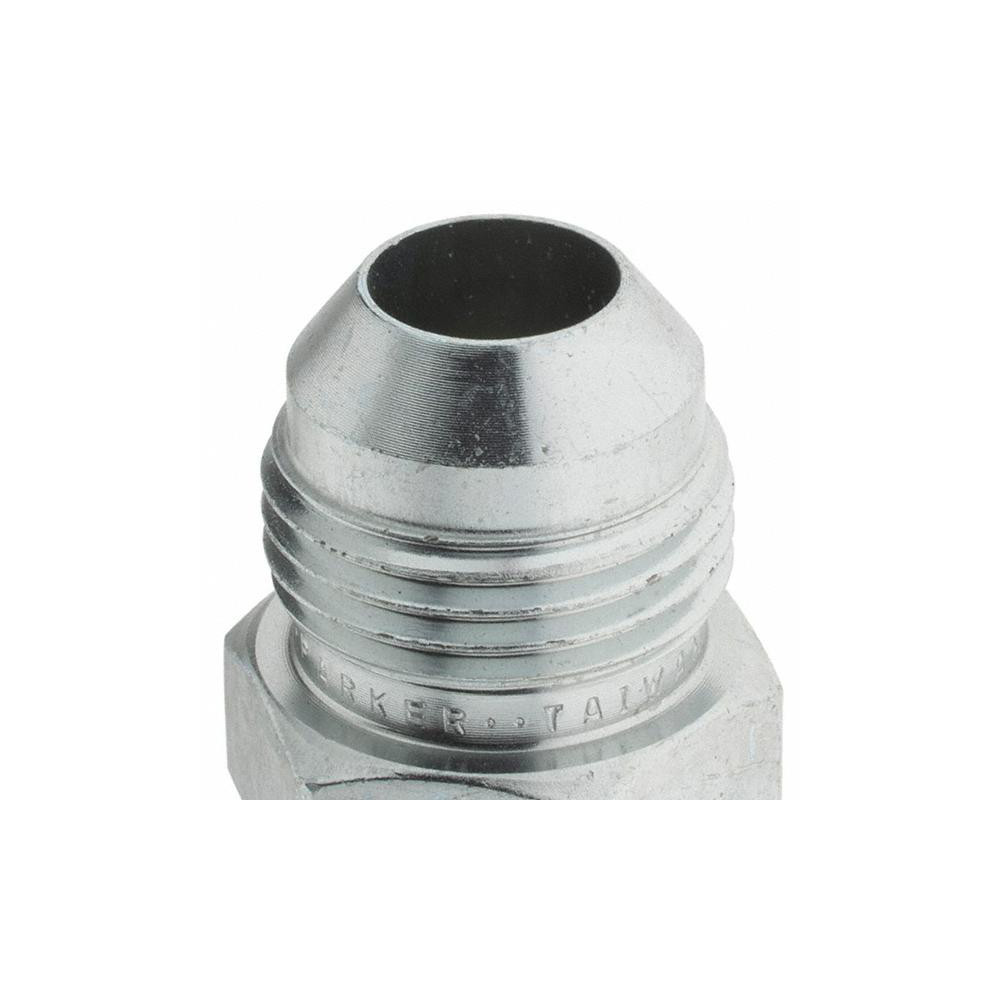 Parker Steel Flared Tube Connector: 1/2" OD, 37 deg Flared Angle - KP67151