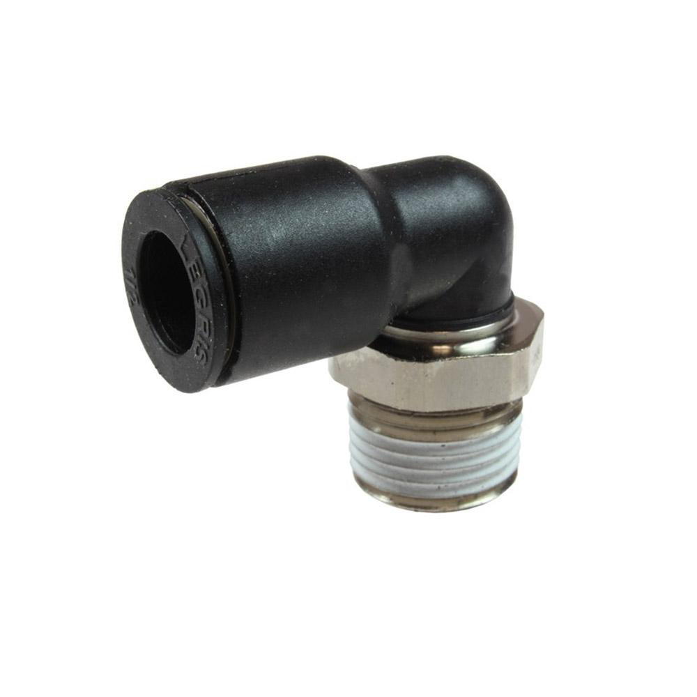 Coilhose Pneumatics Push-to-Connect Push-to-Connect Fitting: Swivel Elbow, NPT, 1/4" OD - CL690402S