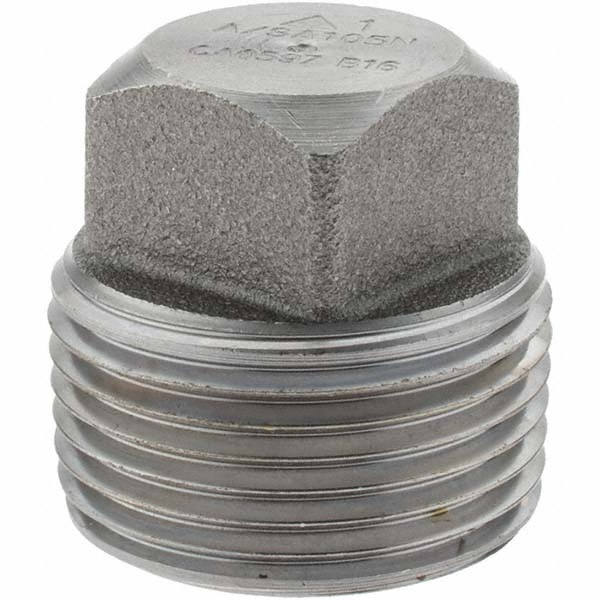 Value Collection Black Pipe Fittings: Hex Plug, 1", NPT, Forged Carbon Steel - -12147-5