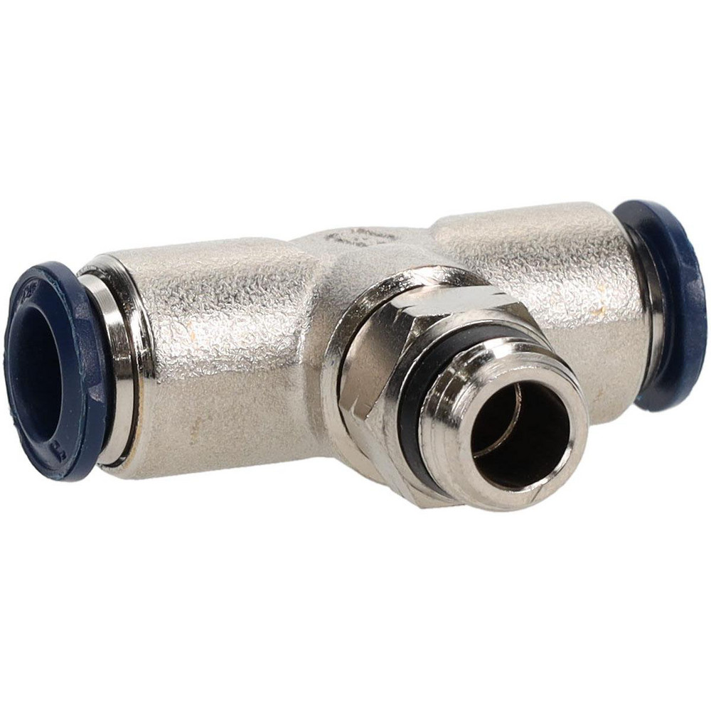 PRO-SOURCE Push-to-Connect Tube x Universal Thread Fitting: Swivel Branch Tee, 3/8 Thread, Universal, 3/8" OD - 2555738365PRO