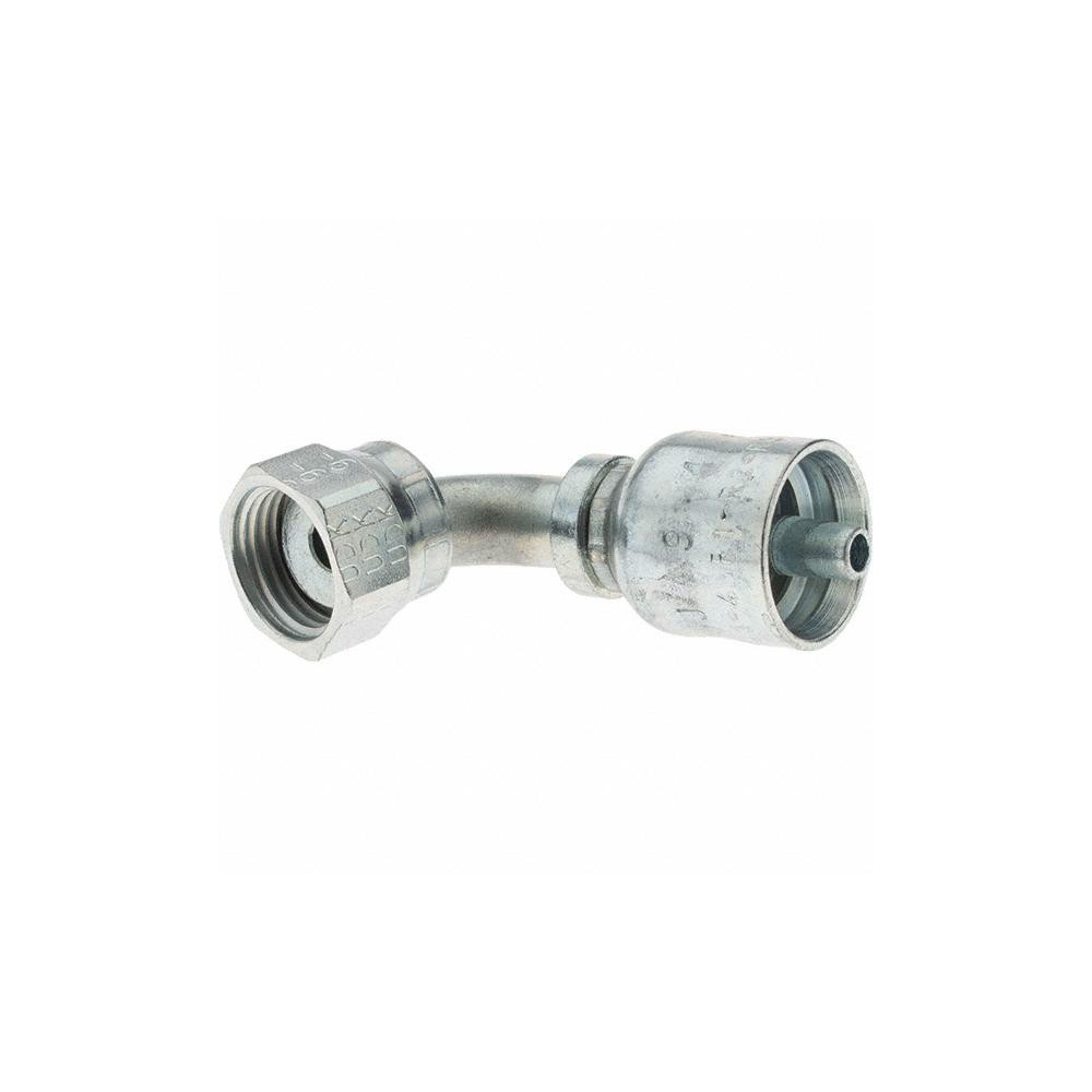Parker Hydraulic Hose Short Drop Female Seal-Lok Swivel 90 ° Elbow: 0.25" ID, 4 mm, 11/16-16 - KP80022