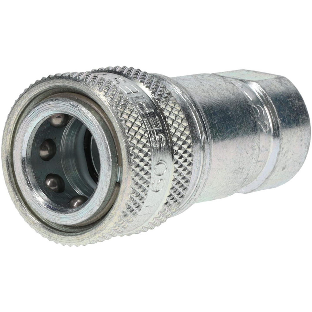 Parker Hydraulic Hose Female Pipe Rigid Fitting: 1/4", 5,000 psi - H2-62