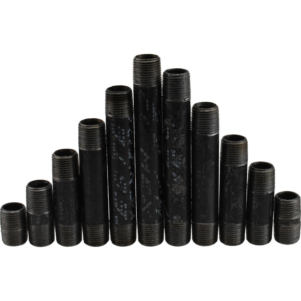 Anvil 66 Piece, 1/2" Pipe, Black Finished Steel Pipe Nipple Set - 0334000403
