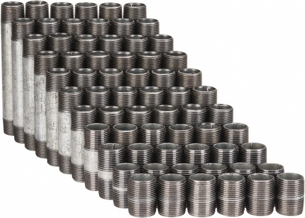 Anvil 66 Piece, 1/2" Pipe, Black Finished Steel Pipe Nipple Set - 0334000403