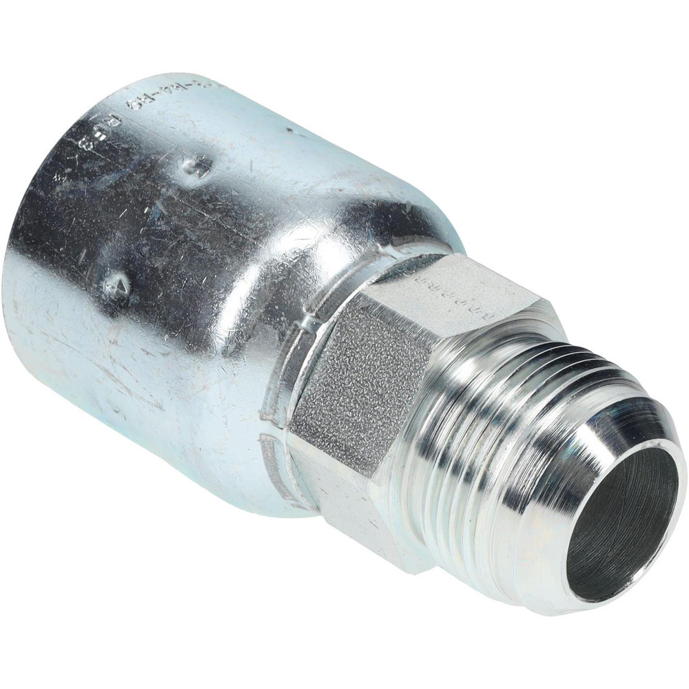 Parker Hydraulic Hose Female Rigid Fitting: 0.5" ID, 8 mm, 1/2-14 - 10243-8-8