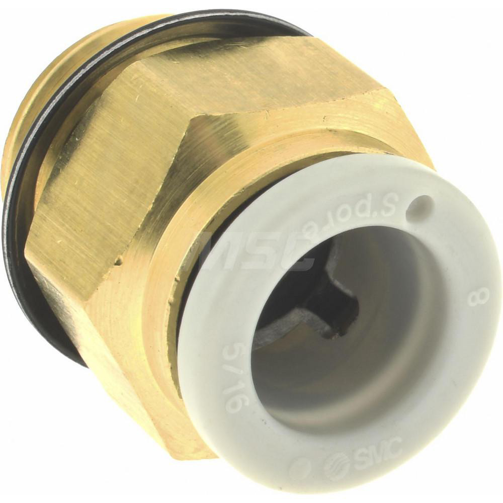 SMC PNEUMATICS Push-to-Connect Push-to-Connect Fitting: Connector, Universal, 8.00 mm OD - KQ2H08-U02A