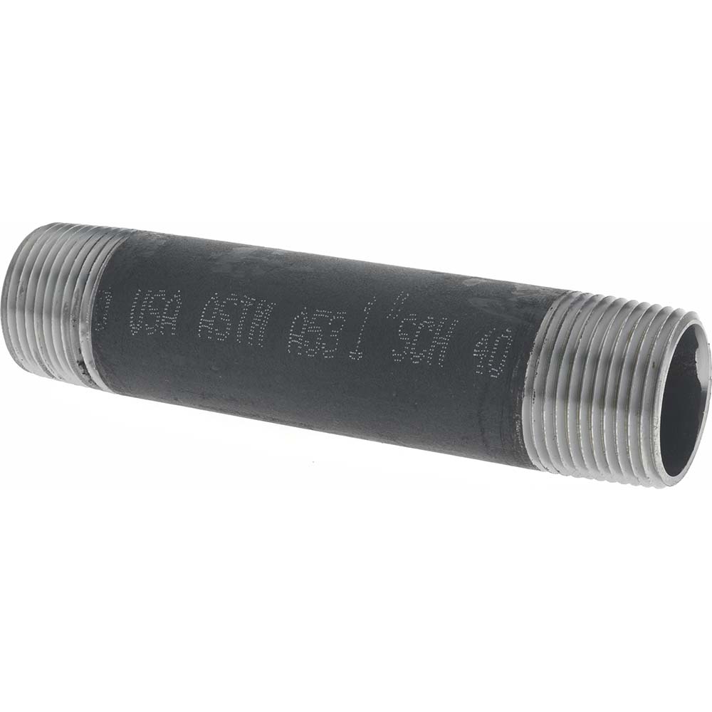 Value Collection Black Pipe Nipple: 1" Dia x 3-1/2" Long, Schedule 40 - NB06035