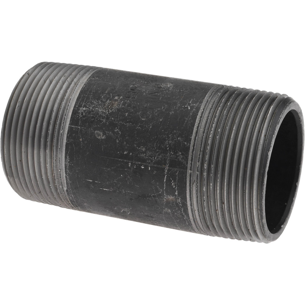 Value Collection Black Pipe Nipple: 1-1/2" Dia x 12" Long, Schedule 80 - XNB08120