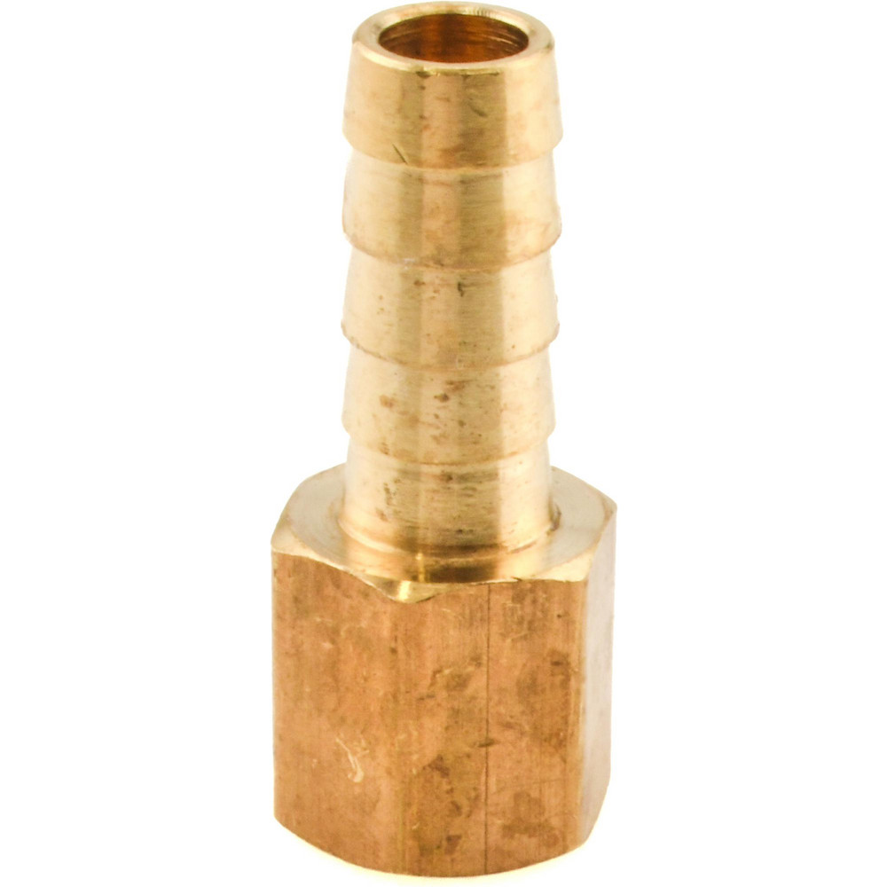 ANDERSON METALS Barbed Hose Fitting: 1/4" x 3/8" ID Hose, Female Connector - 757002-0604