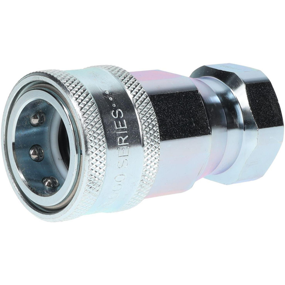 Parker Hydraulic Hose Female Pipe Rigid Fitting: 1/2", 1/2", 4,000 psi - 6601-8-10