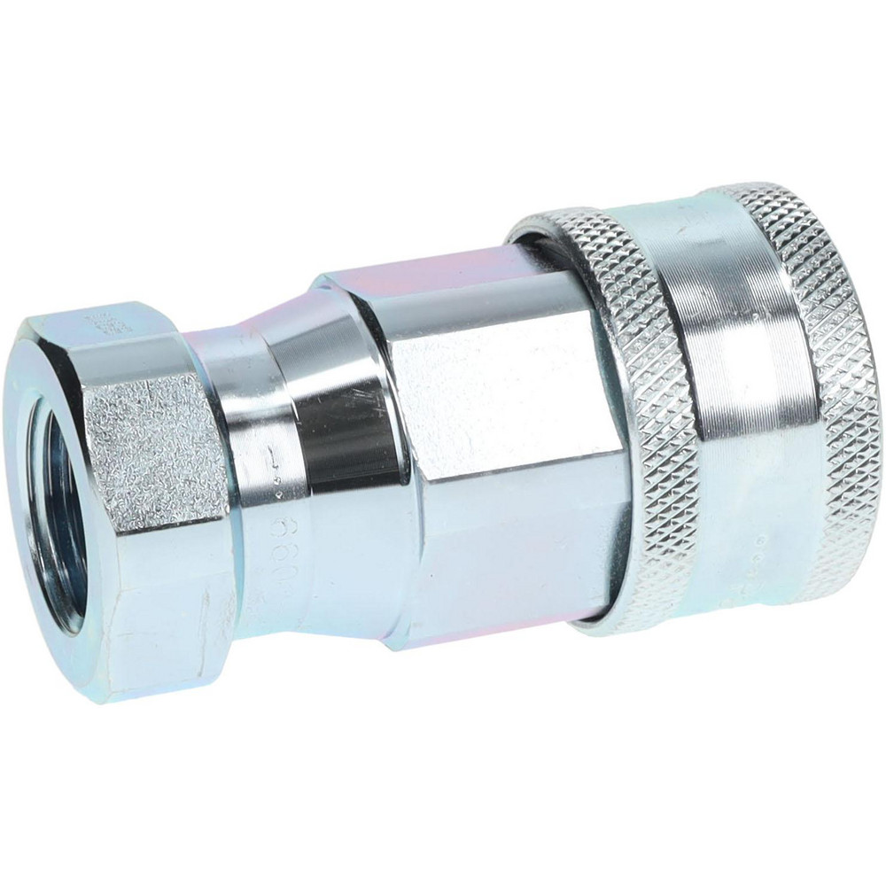 Parker Hydraulic Hose Female Pipe Rigid Fitting: 1/2", 1/2", 4,000 psi - 6601-8-10