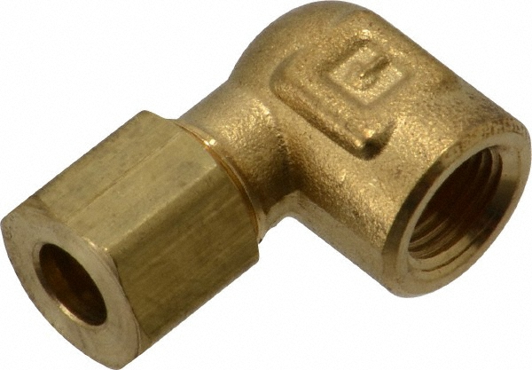 Parker Compression Tube Male Branch Tee: 1/8-27, 1/4" Tube OD, Compression x Compression x MNPT - 172C-4-2