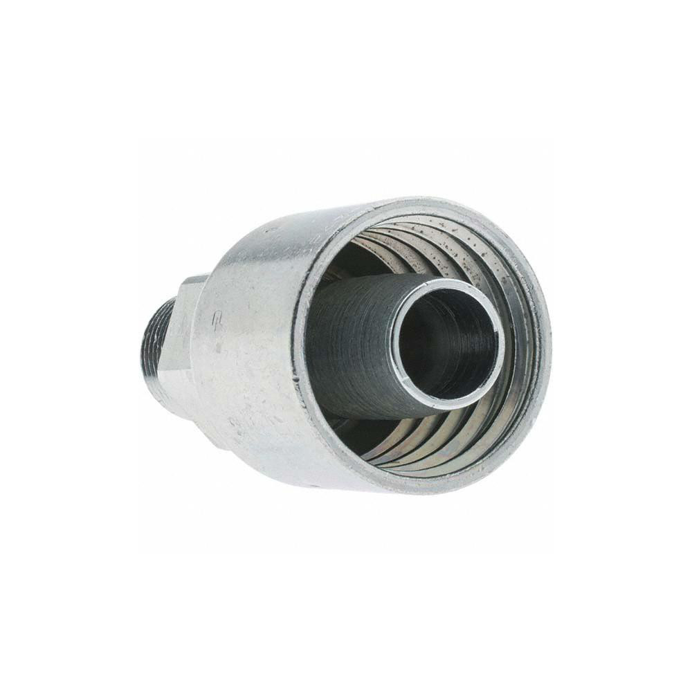 Parker Hydraulic Hose Male Rigid Fitting: 0.75" ID, 12 mm, 1/2" - KP46836
