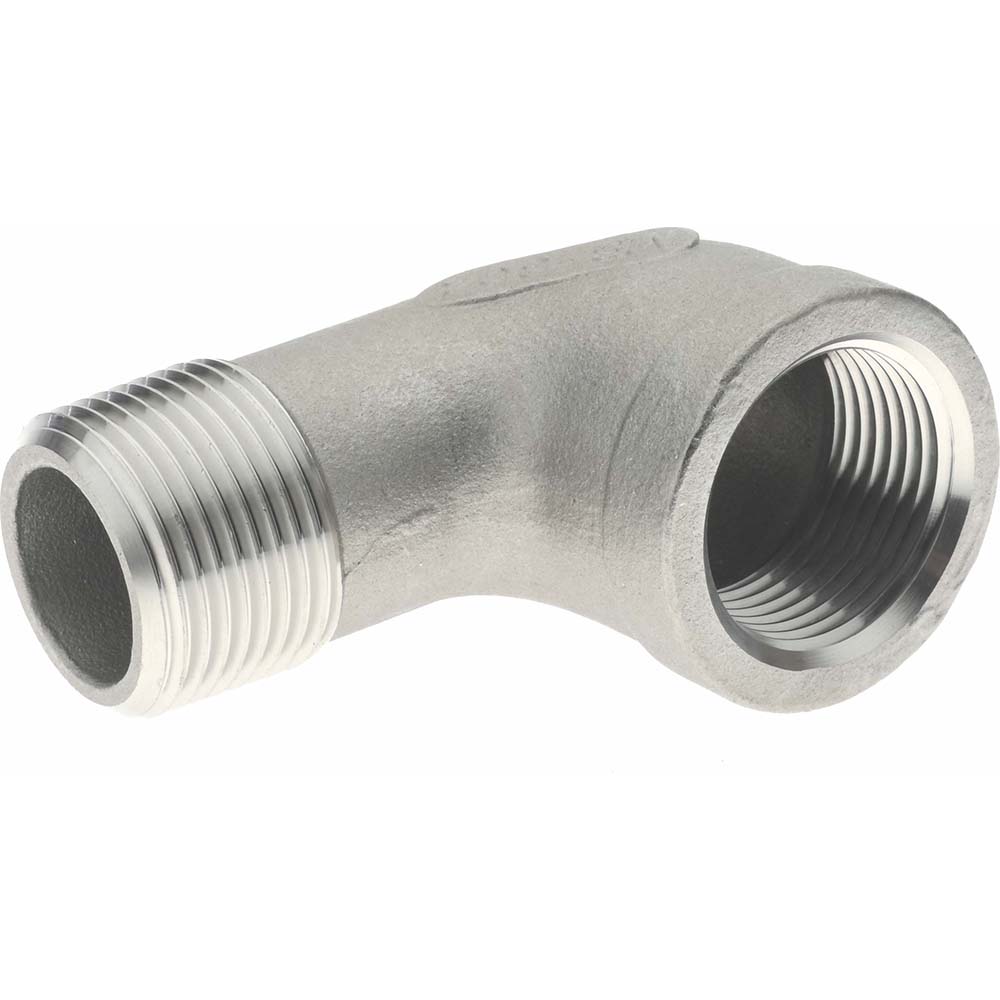 Merit Brass Pipe 90 deg Street Elbow: 3/4", 304 Stainless Steel - K403-12