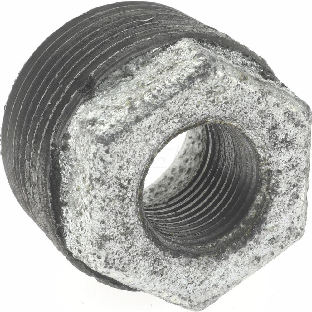Made in USA Malleable Iron Pipe Bushing: 1 x 3/8" Fitting - 100038CI-01