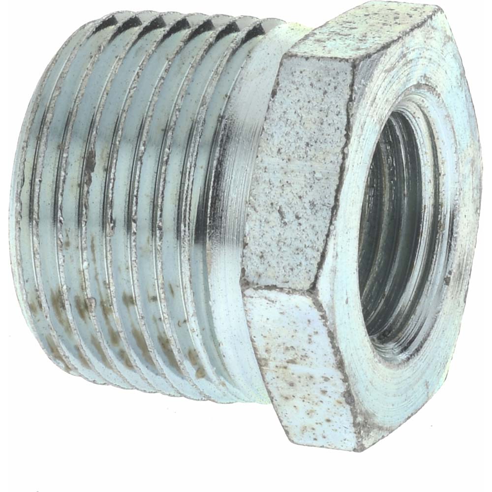 Made in USA Malleable Iron Pipe Bushing: 1 x 3/8" Fitting - 100038CI-01