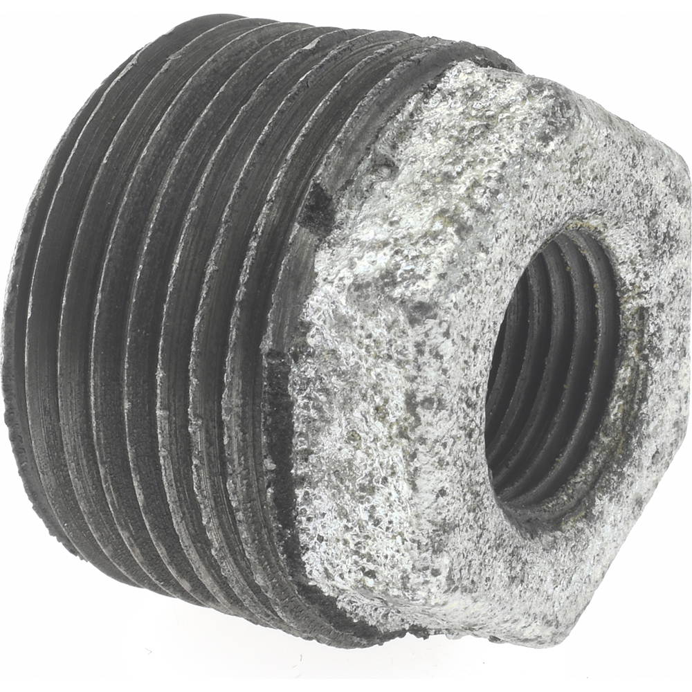 Made in USA Malleable Iron Pipe Bushing: 1 x 3/8" Fitting - 100038CI-01