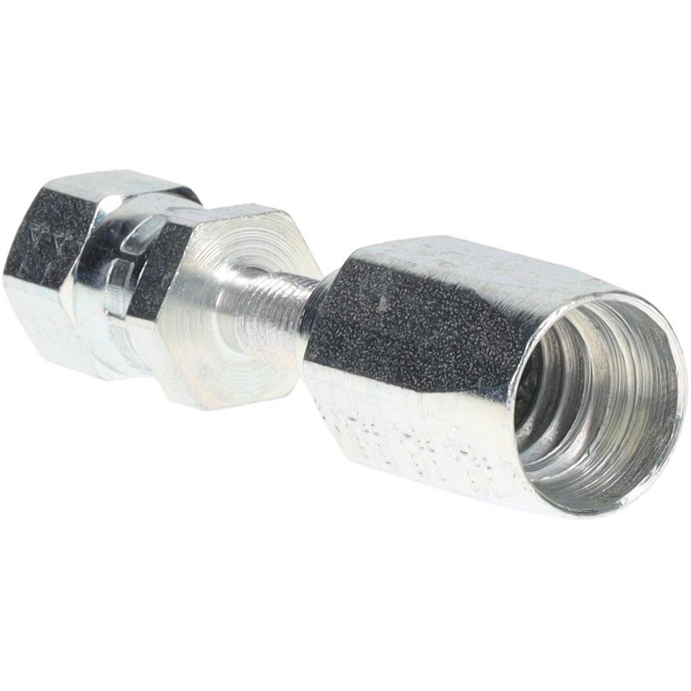 Parker Hydraulic Hose Female Swivel Fitting: 0.188" ID, 4 mm, 7/16-20 - 20620-4-4