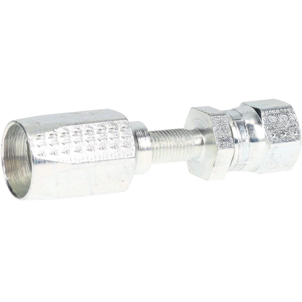 Parker Hydraulic Hose Female Swivel Fitting: 0.188" ID, 4 mm, 7/16-20 - 20620-4-4