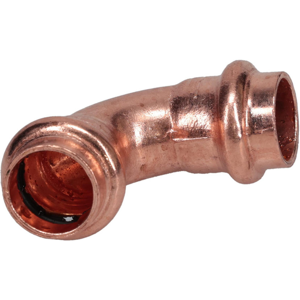 NIBCO Wrot Copper Pipe 90 ° Elbow: 1/2" Fitting, P x P, Press Fitting, Lead Free - 9055455PC
